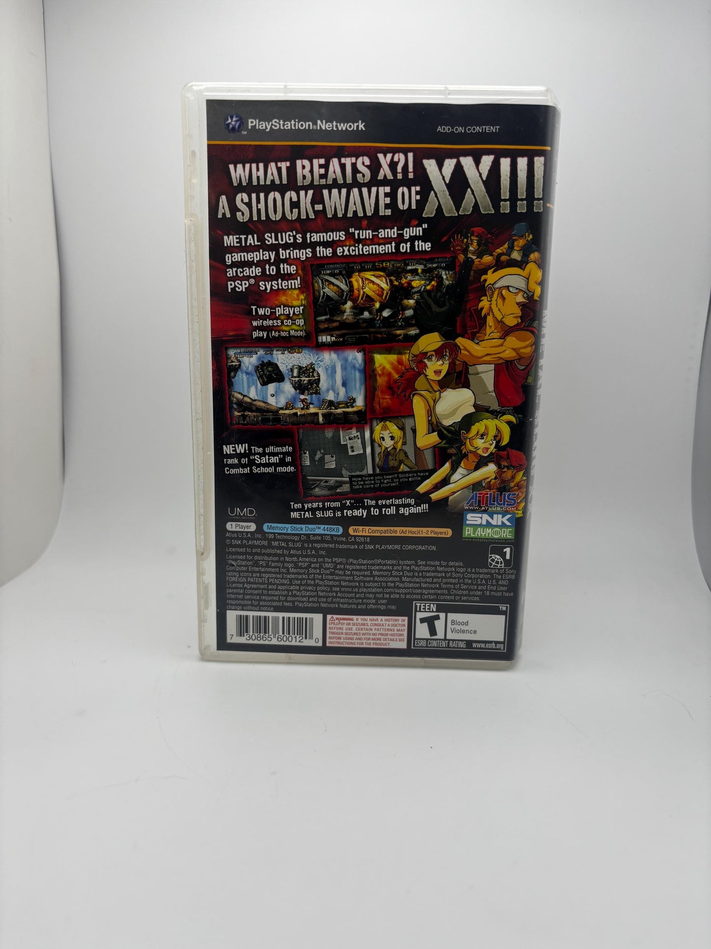 Metal Slug XX for PlayStation Portable